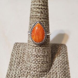 Spiny Oyster Tear Drop Ring